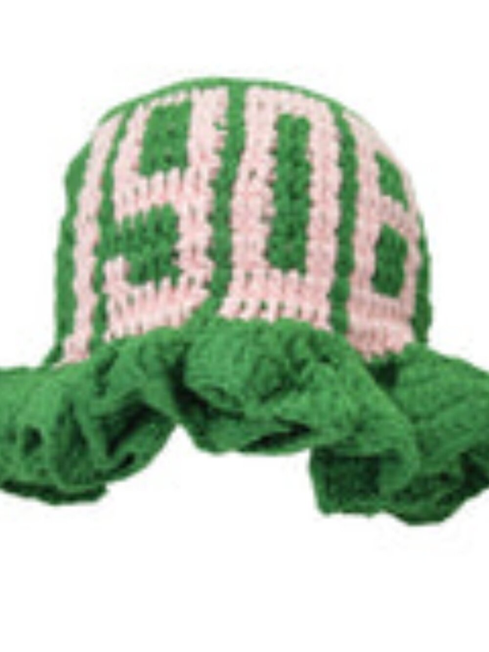 AKA SORORITY CROCHET BUCKET HAT Green